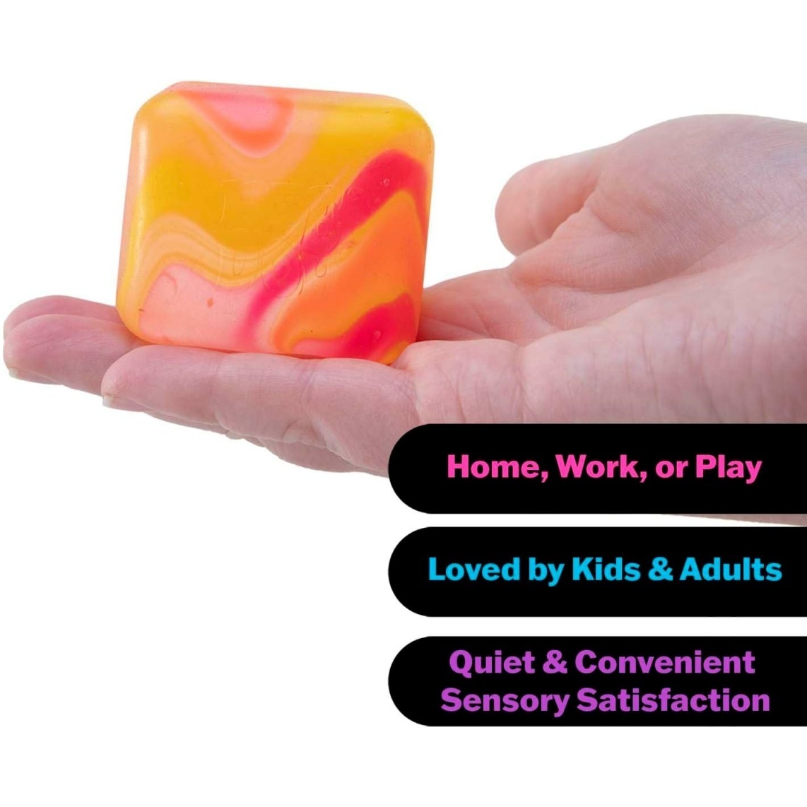 NeeDoh Nice Cube Swirl ?C Solid Squish ?C Assorted - Image 4